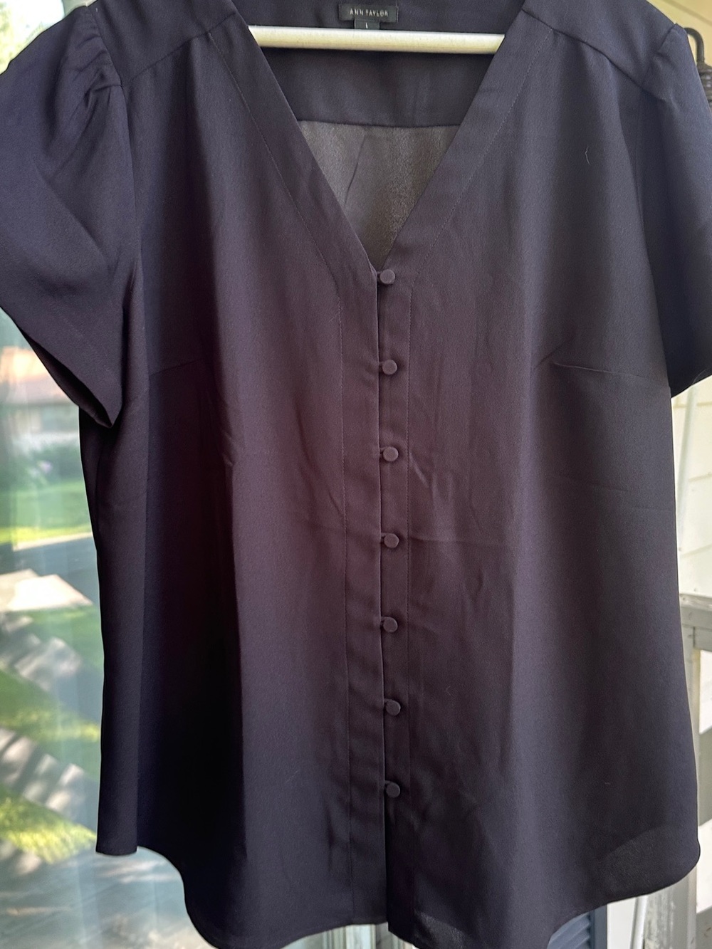 Ann Taylor black blouse